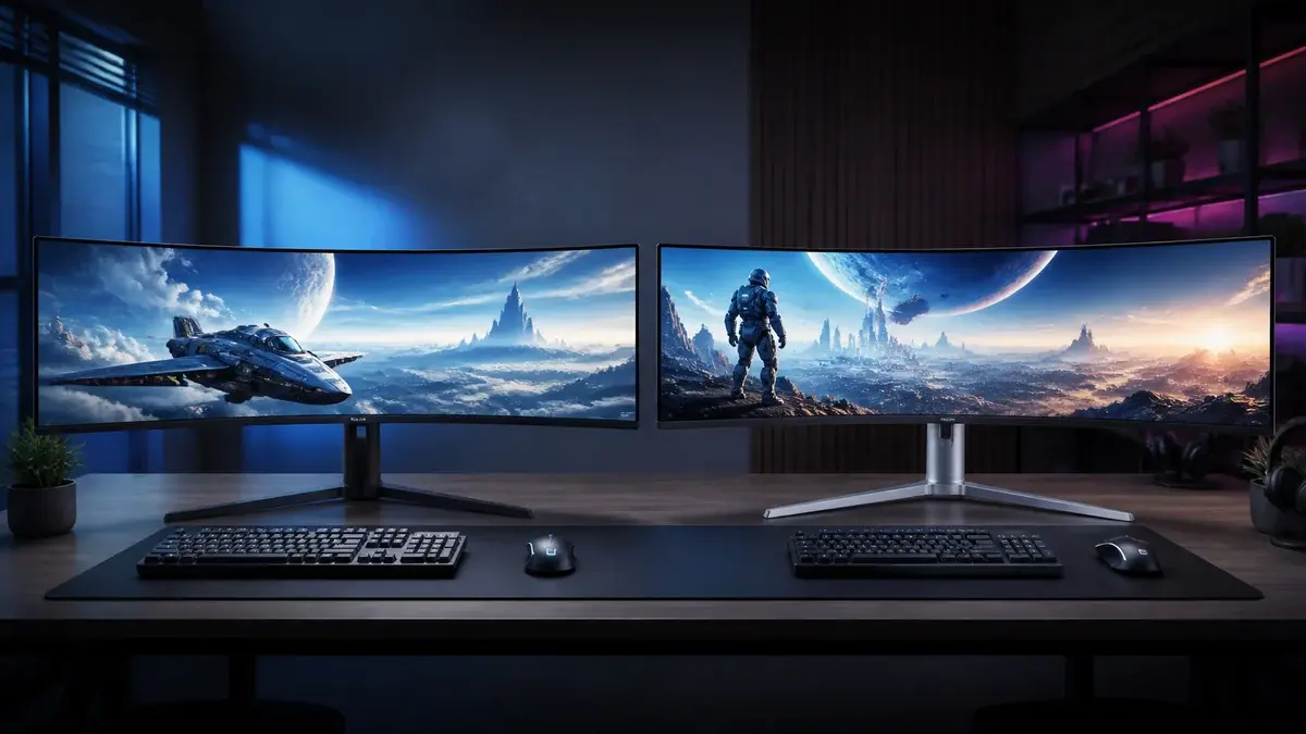 Beste 49 tommer skjerm 2026 — Samsung G9 mot DUTZO G49